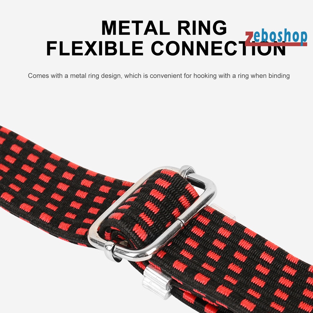 Dây Buộc Hành Lý Co Giãn Có Móc Kim Loại Chống Gỉ Có Thể Điều Chỉnh