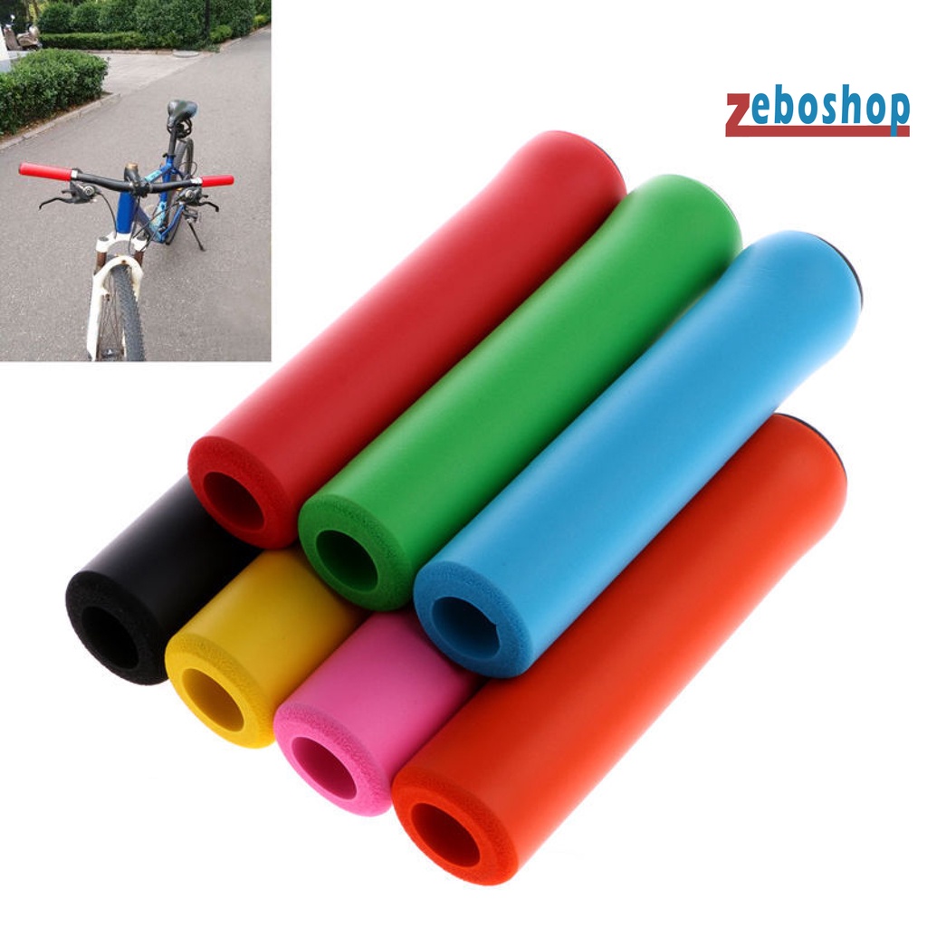 1 Cặp Vỏ Bọc Tay Lái Xe Đạp Leo Núi Bằng Silicon Mềm Siêu Nhẹ Chống Trượt