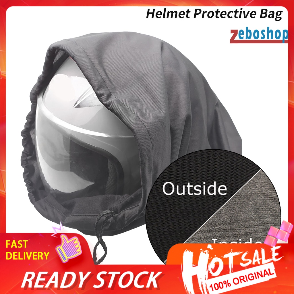 Zeboshop Túi Đựng Mũ Bảo Hiểm Bằng Vải Oxford Chống Bụi Thiết Kế Dây Rút Bền Chắc