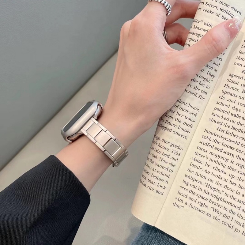 Dây Đeo Đồng Hồ Bằng Thép Không Gỉ 49mm 45mm 42mm 44mm 38mm 40mm 41mm Cho iWatch 8 7 6 3 5 4 3