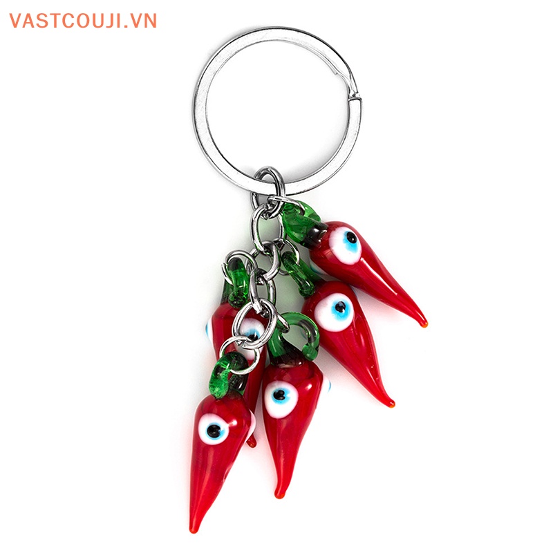 Móc Khóa Kim Loại Hình VASTJI Mắt Xanh Dương Sáng Tạo Thời Trang Cho Nam Và Nữ