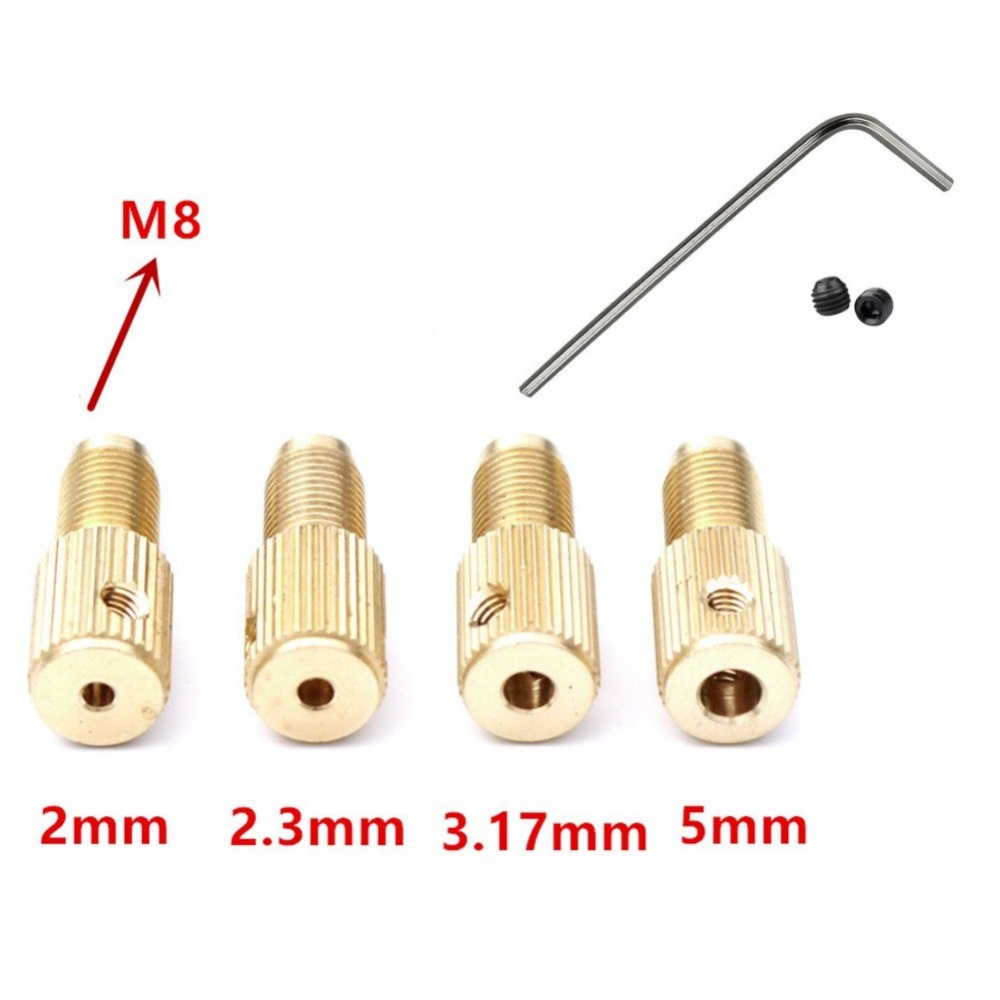 Đầu Kẹp Mũi Khoan M8 Tự Siết Chặt Chất Lượng Cao Cho Máy Khoan Điện Mini