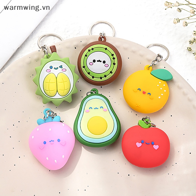 Móc Khóa Hình Trái Bơ / Trái Cây Dễ Thương