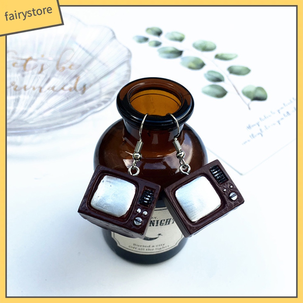 Bông Tai Hình Radio Phonograph Phong Cách Vintage Dành Cho Nữ