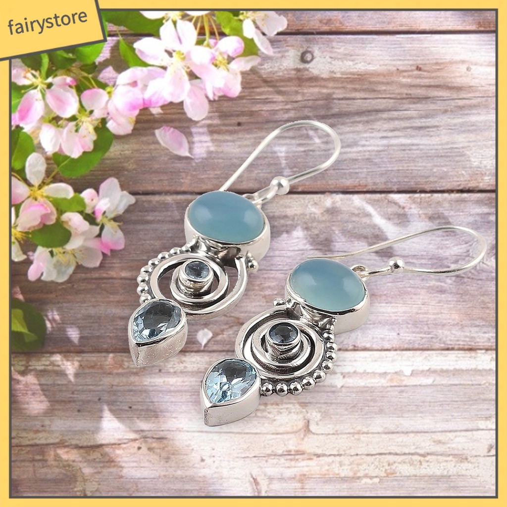 1 Cặp Bông Tai Dạng Móc Trang Trí Cổ Điển Thanh Lịch Cho Nữ