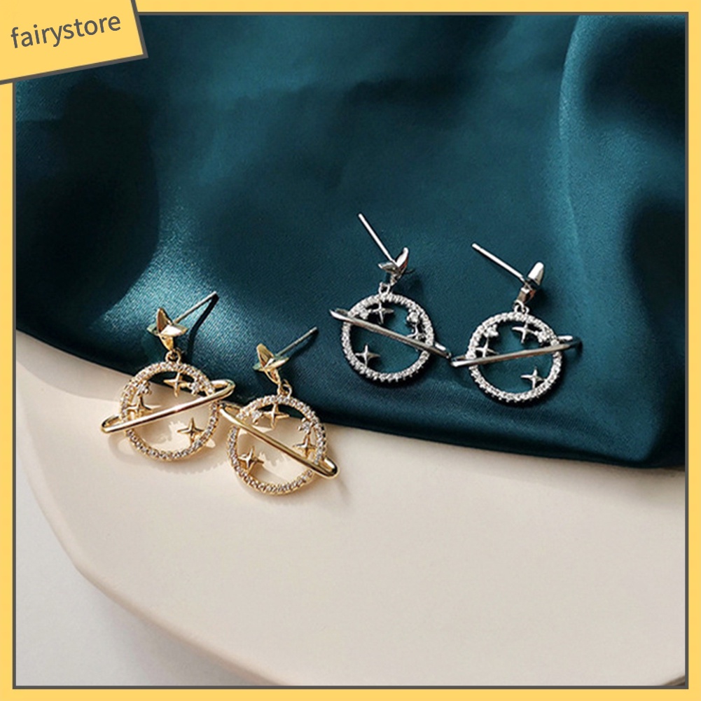 Khuyên Tai Tròn Hình Ngôi Sao Sáng Tạo Cho Nữ