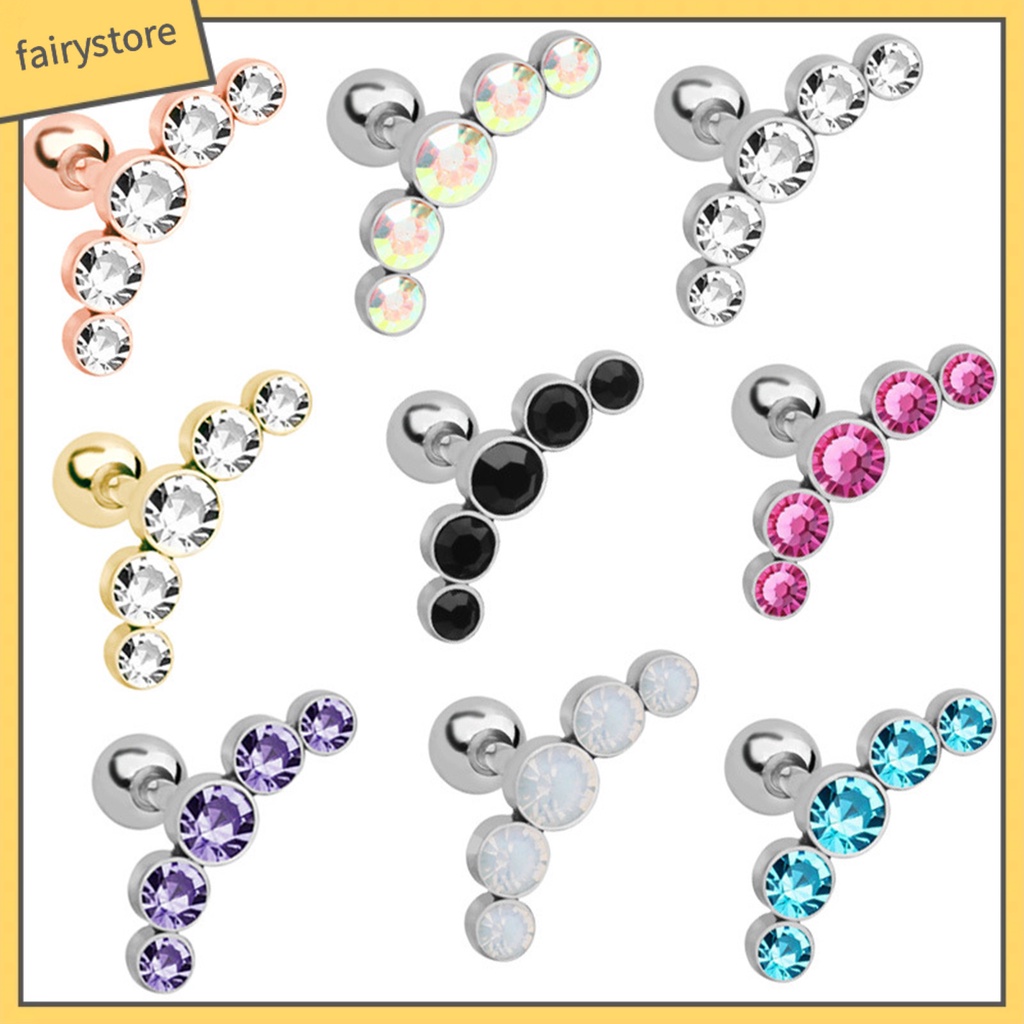 Bông Tai Dạng Kẹp Bằng Kim Loại Thiết Kế Độc Đáo Thời Trang