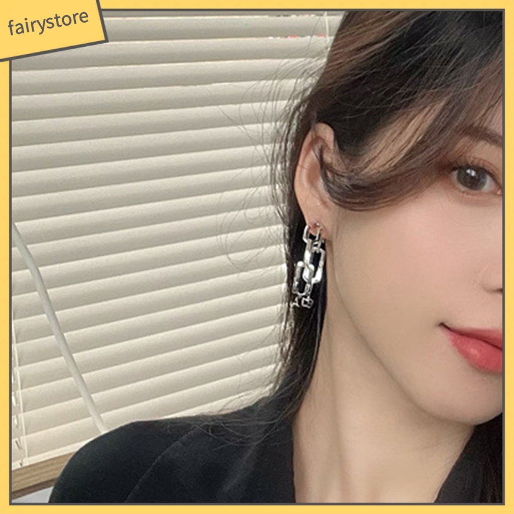 1 Đôi Bông Tai Tròn Rỗng Phong Cách Hàn Quốc