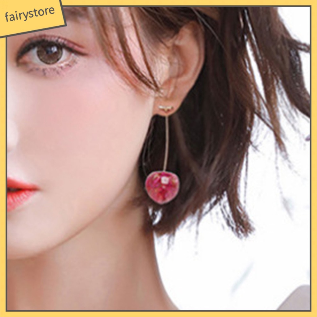 Bông Tai Hình Trái Cherry Tinh Tế Dành Cho Nữ