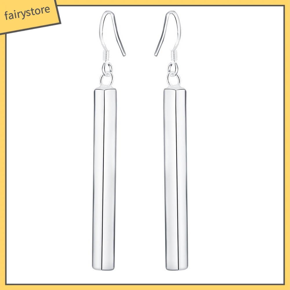 Bông Tai Mạ Bạc Dáng Dài Thời Trang Dành Cho Nữ