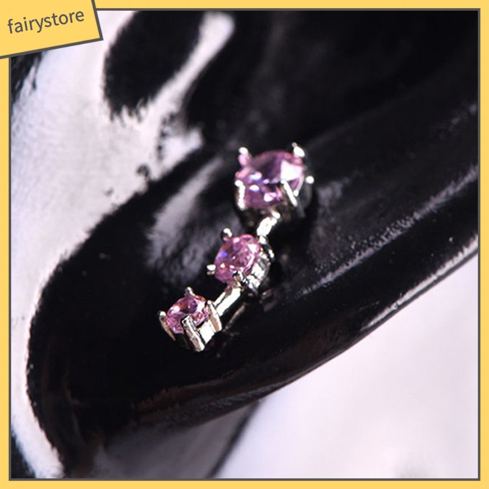 1 Khuyên Tai Thanh Tạ Đính Đá Zircon Thời Trang