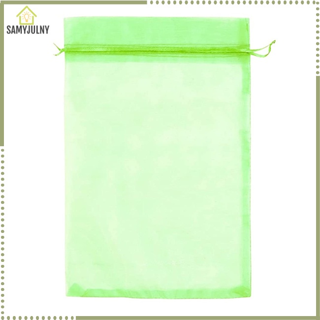 Set 100 Túi Lưới Dây Rút Đựng Bảo Vệ Trái Cây Rau Củ Quả Có Thể Tái Sử Dụng