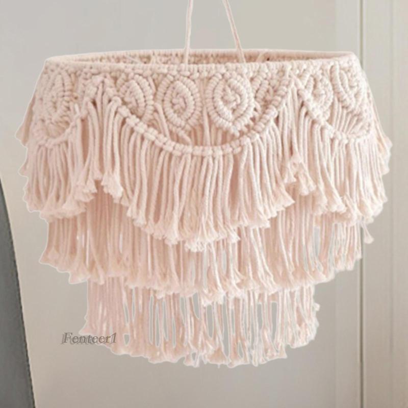 [Fenteer1] Lưới Treo Đèn Macrame Thay Thế Cho Phòng Vẽ / Nhà Hàng / Phòng