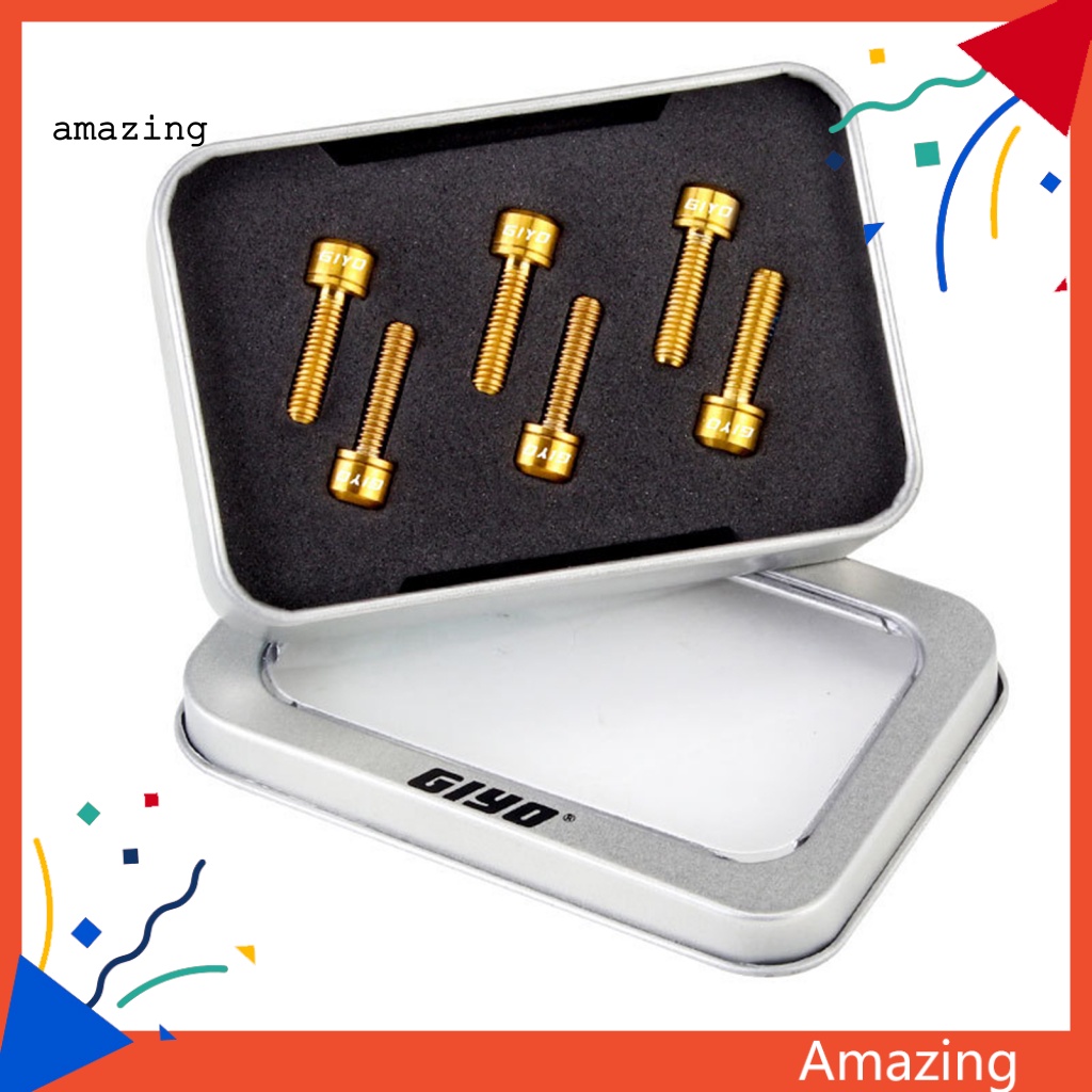 Bộ 6 Ốc Vít Cố Định Thân Xe Đạp Màu Sắc Tươi Sáng