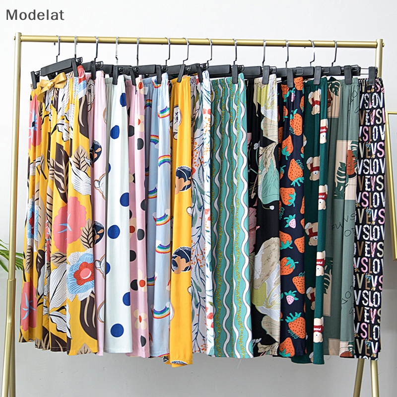 Mfc Quần ống rộng Chất Liệu Cotton Lụa Thời Trang Mùa Hè Cho Nữ