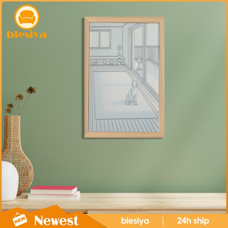 [Blesiya] Tranh Vẽ Trang Trí Khung Gỗ Ánh Sáng Và Bóng