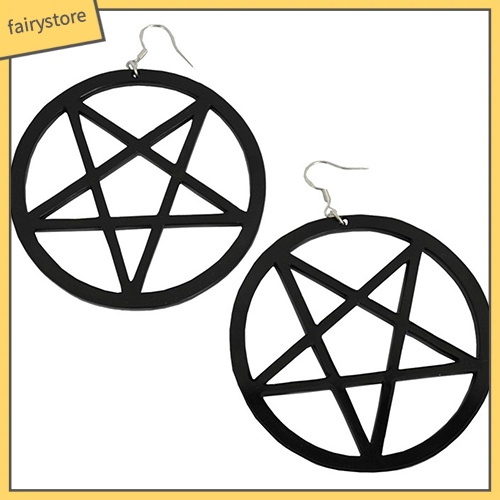 Bông Tai Hình Ngôi Sao Lớn Phong Cách Punk Vintage