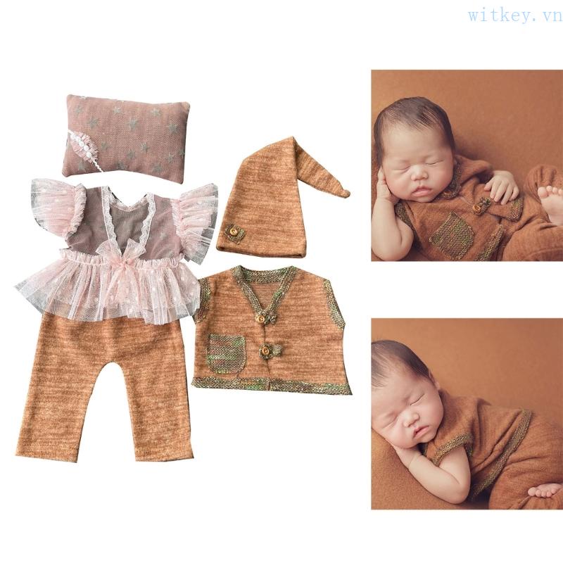 Phụ Kiện Băng Đô Vải Ren Dùng Chụp Ảnh Cho Bé Sơ Sinh