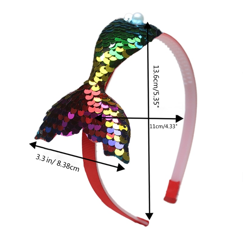 Băng Đô Cài Tóc Hình Đuôi Cá Xinh Xắn Cho Bé Gái