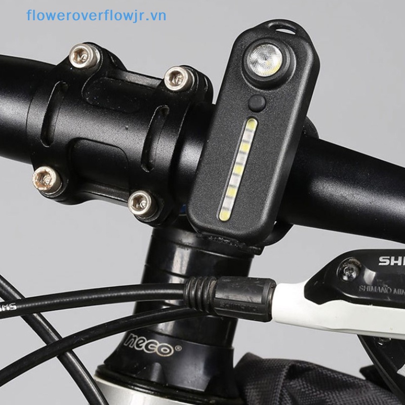 Đèn Pin LED Cảnh Báo An Toàn Đeo Vai Ánh Sáng Xanh Đỏ Có Kẹp Sạc USB Cho Xe Đạp