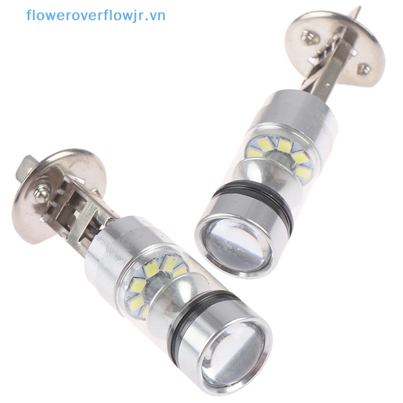 2 Bóng Đèn Pha H1 100W 6000K Ánh Sáng Trắng 1000LM Cho Xe Hơi