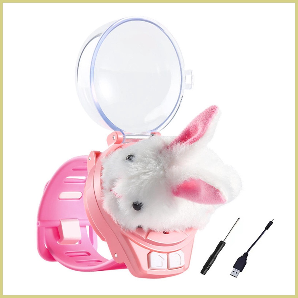 Đồng Hồ Đeo Tay Điện Tử Hình Xe Hơi Điều Khiển Từ Xa 2.4Ghz Sạc USB Hình Thỏ Bông Có Thể Tháo Rời Cho Trẻ Em