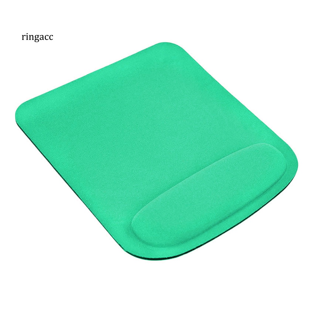 Tấm Lót Chuột RGA Màu Trơn Chống Trượt Thoải Mái Có Đệm Cổ Tay Cho PC Laptop