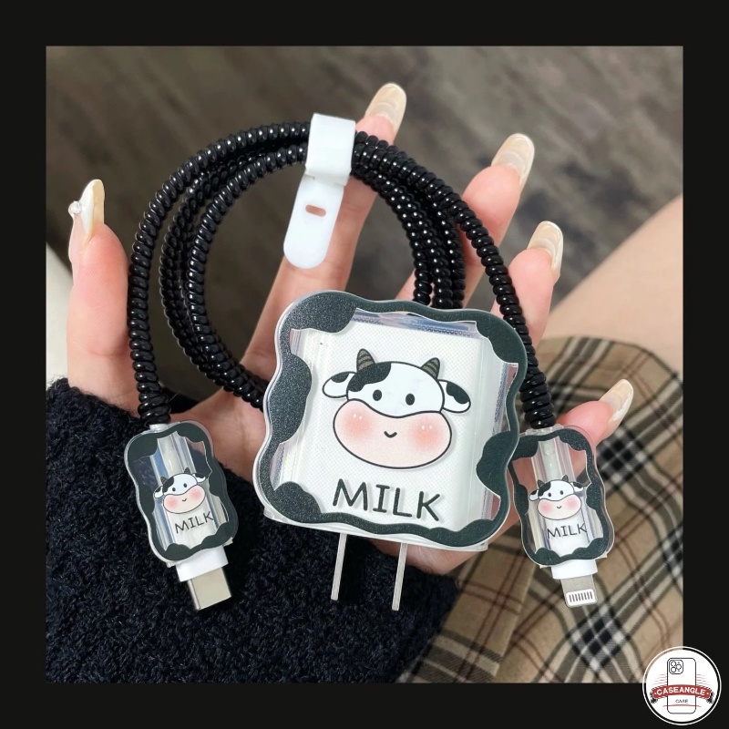 Bộ Phụ Kiện Bảo Vệ Cáp Sạc 5 Trong 1 Cho Apple 18 / 20W