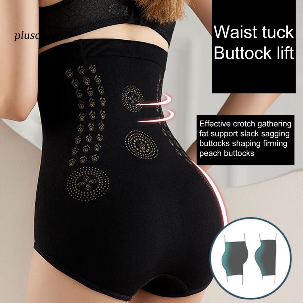 < Plusclothing > Quần Lót Nữ Lưng Cao Thoáng Khí Nâng Mông Kiểm Soát Bụng Bụng Mặc Hàng Ngày