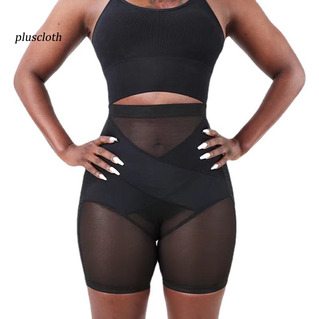 < Plusclothing > Quần Lót Spandex Lưng Cao Định Hình Eo Thon Gọn Gợi Cảm Thoải Mái Thoáng Khí Cho Nữ