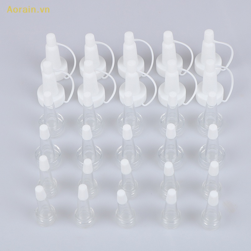 Set 10 Nắp Ống Hút Silicon Trong Suốt Chuyên Dụng Cho Kem BB