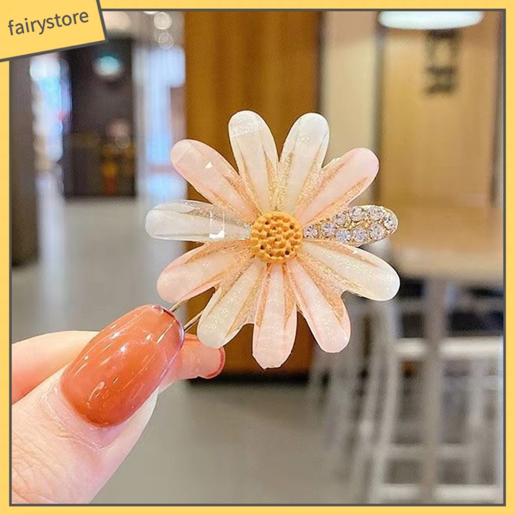 Kẹp Tóc Hình Bông Hoa Nhiều Màu Sắc Chống Gỉ Siêu Bền