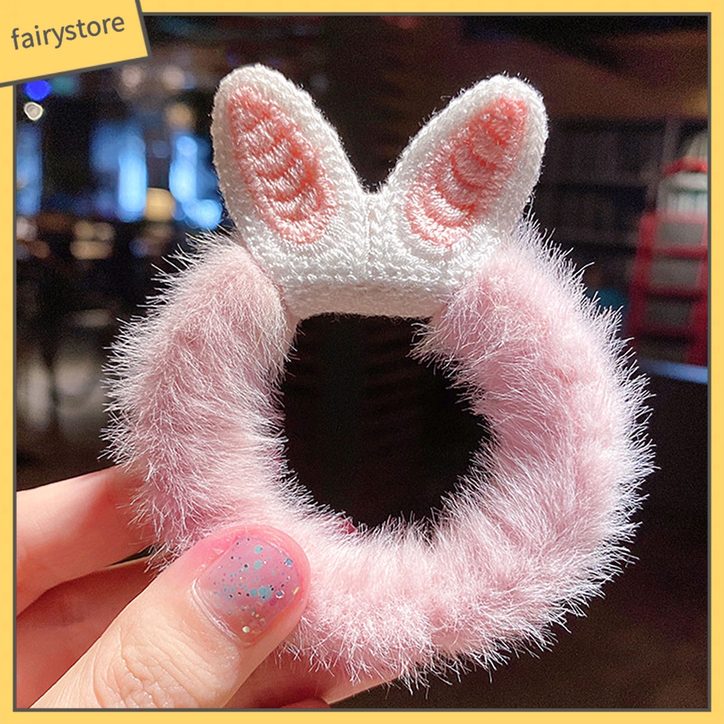 Băng Đô Cài Tóc Phủ Lông Họa Tiết Hoạt Hình Quyến Rũ Cho Nữ