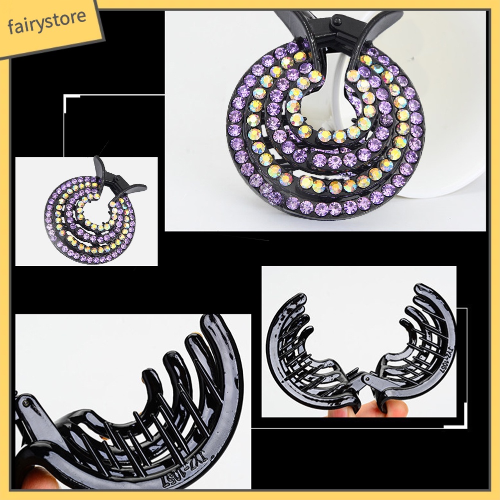 Kẹp Tóc Đính Đá Lấp Lánh Thời Trang Cho Nữ Giá Đỡ