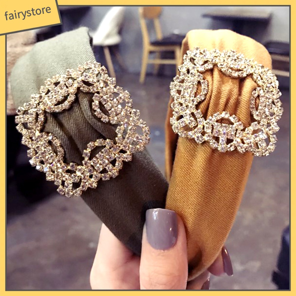 Cài Tóc Đính Đá Hình Chữ Nhật Bản To Thời Trang Cho Nữ