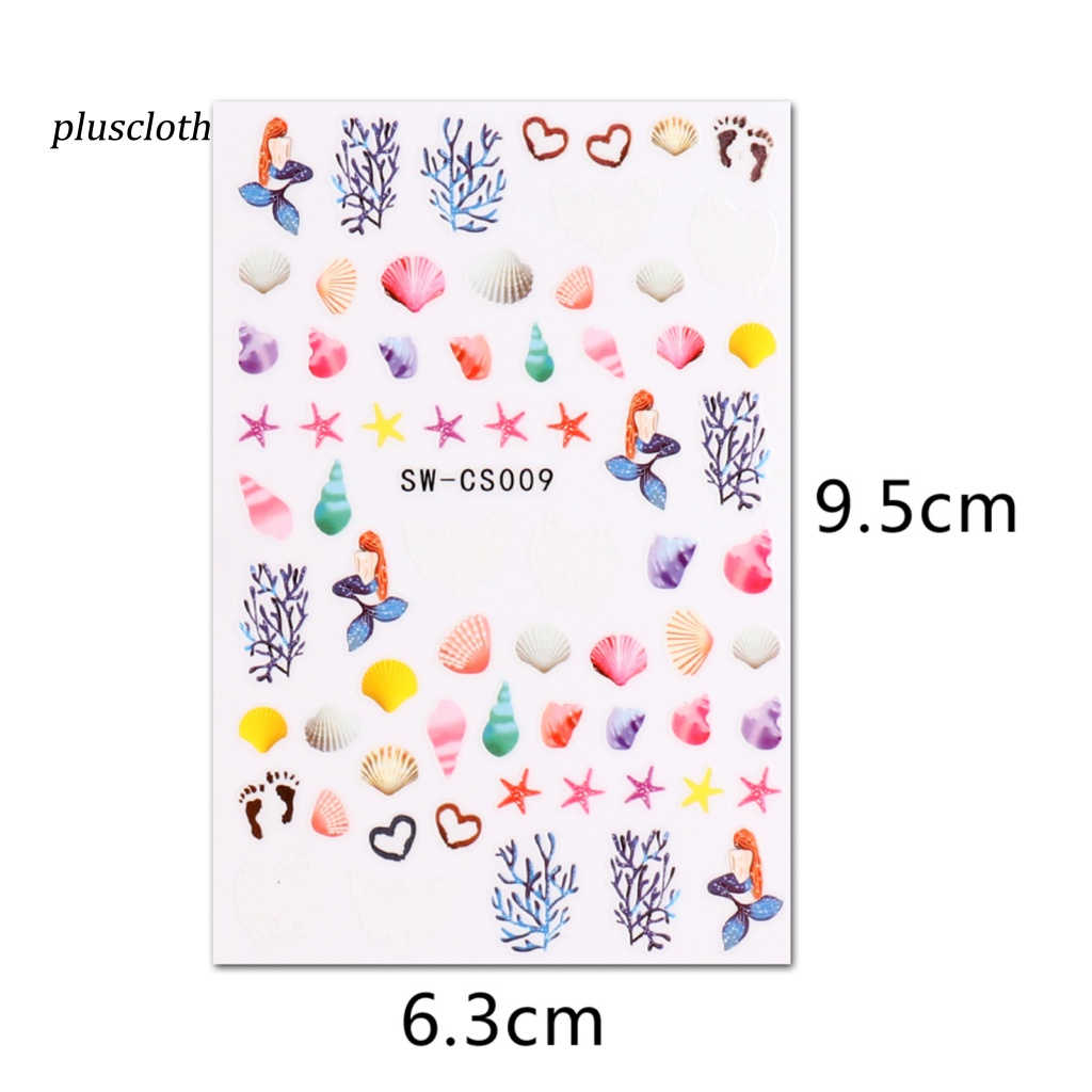 Miếng Dán Móng Tay Tự Dính Không Phai Chống Nước Họa Tiết Hoạt Hình Siêu Mỏng