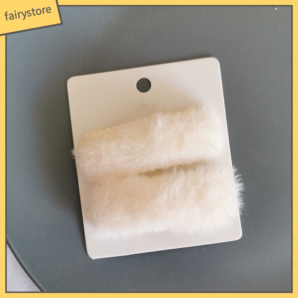 Set 2 Kẹp Tóc Hình Chữ Nhật Màu Sắc Kẹo Ngọt Dành Cho Nữ