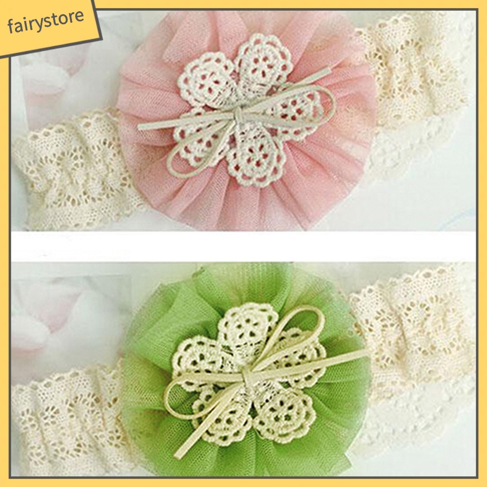 Băng Đô Ren Hoa Dễ Thương Cho Bé Gái