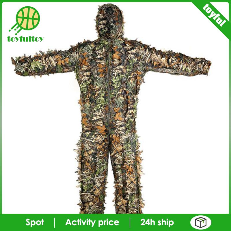 Bộ Đồ Hóa Trang Ghillie Thoáng Khí Có Mũ Trùm Tiện Dụng