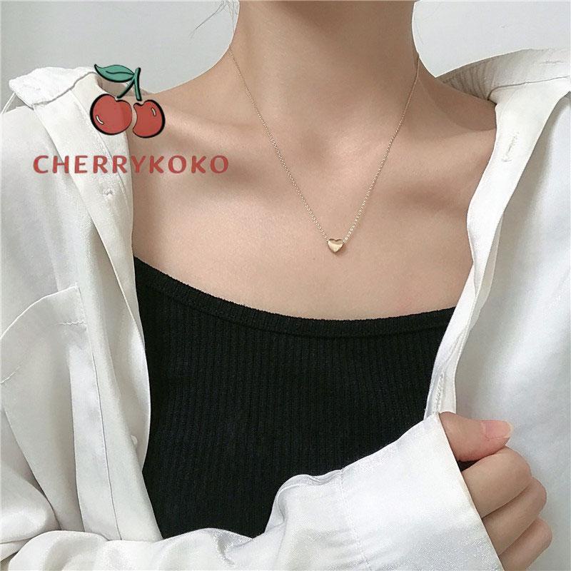🍒🍒CHERRYKOKO Vòng cổ ngắn mặt trái tim nhỏ đáng yêu thời trang cho nữ