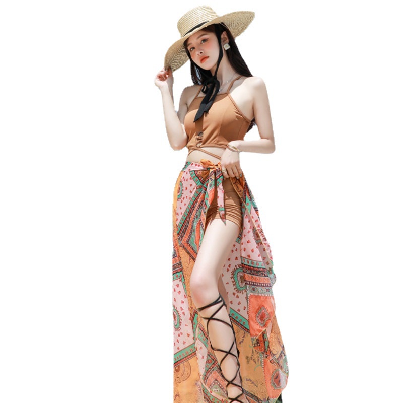 Set Đồ Bơi 3 Món Họa Tiết Hoa Thời Trang Mùa Hè Cho Nữ