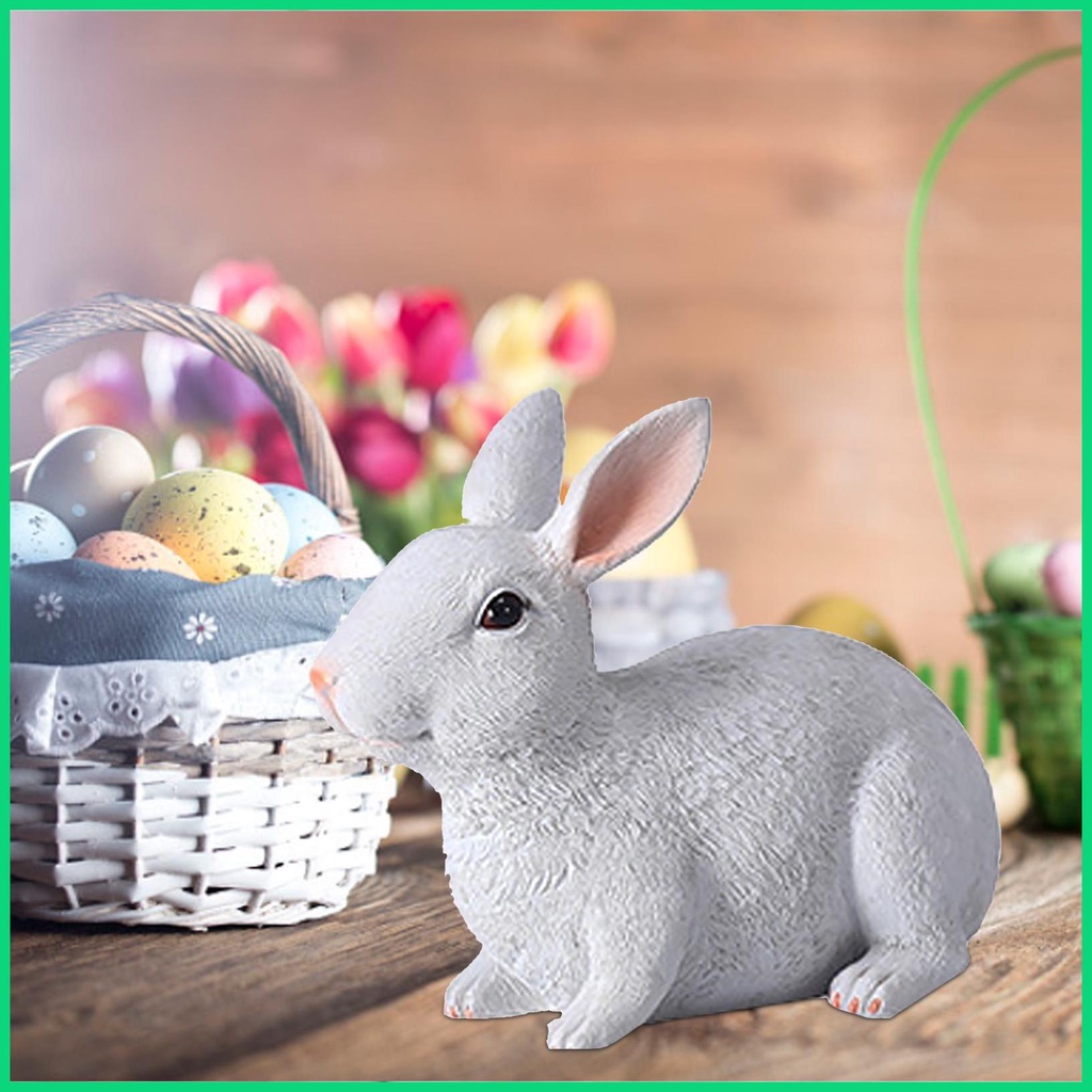Tượng Hình Thỏ Bunny Dễ Thương Dùng Trang Trí Vườn