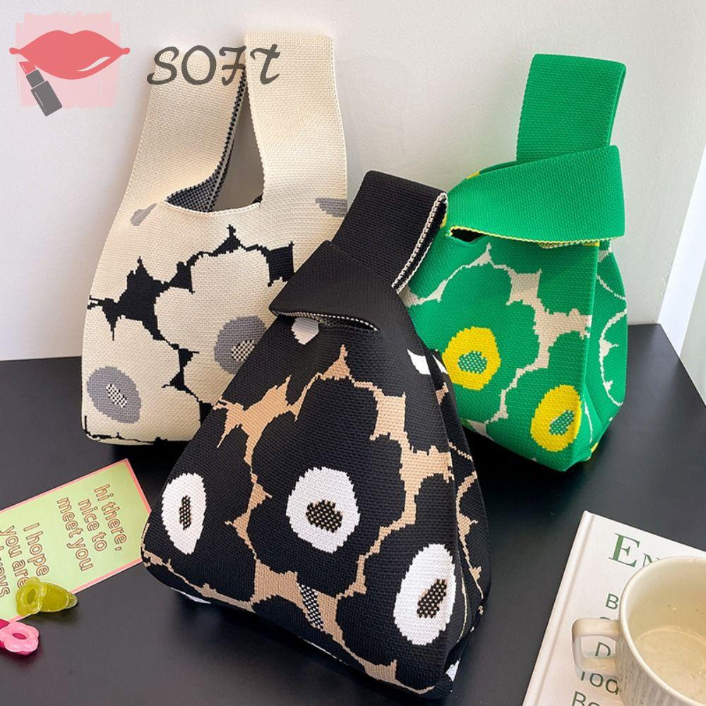 Túi Xách Đeo Vai Dệt Kim Có Thể Tái Sử Dụng