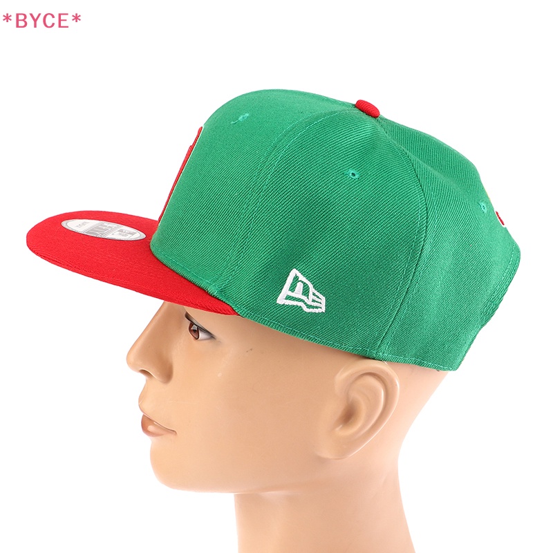 Byce &gt; Mũ Lưỡi Trai Vành Phẳng Che Nắng Màu Đỏ / Đen Phong Cách Hip Hop Mới Bảo Vệ Toàn Diện Cho Nam