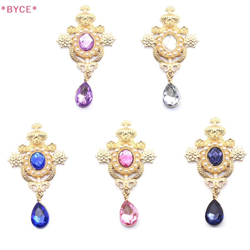 Ghim Cài Áo Hình Giọt Nước Bằng Hợp Kim Đính Đá Và Ngọc Trai Nhân Tạo Dùng Trang Trí Hộp Quà Mới