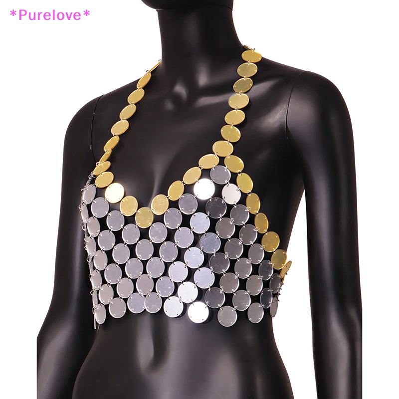 Áo Hai Dây Cổ Chữ V Khoét Sâu Đính Kim Sa Lấp Lánh Gợi Cảm Cho Nữ Mới