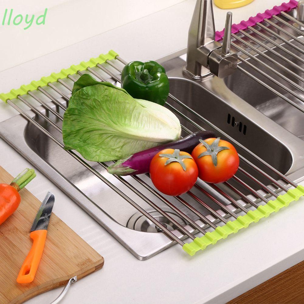 Khay Úp Chén Đĩa Ráo Nước Có Thể Gấp Gọn Tiện Dụng Cho Nhà Tắm