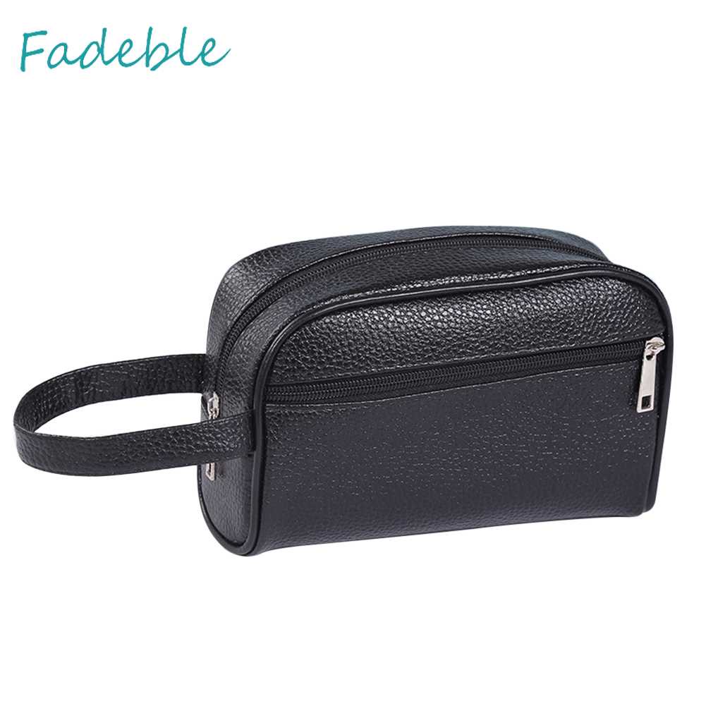 Ví Nam Nữ Da PU Màu Trơn Thời Trang