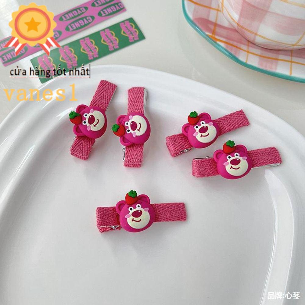Kẹp Tóc Hình Nơ / Gấu / Quả Dâu Tây Nhỏ Dễ Thương Sáng Tạo Dành Cho Bé Gái VANES1