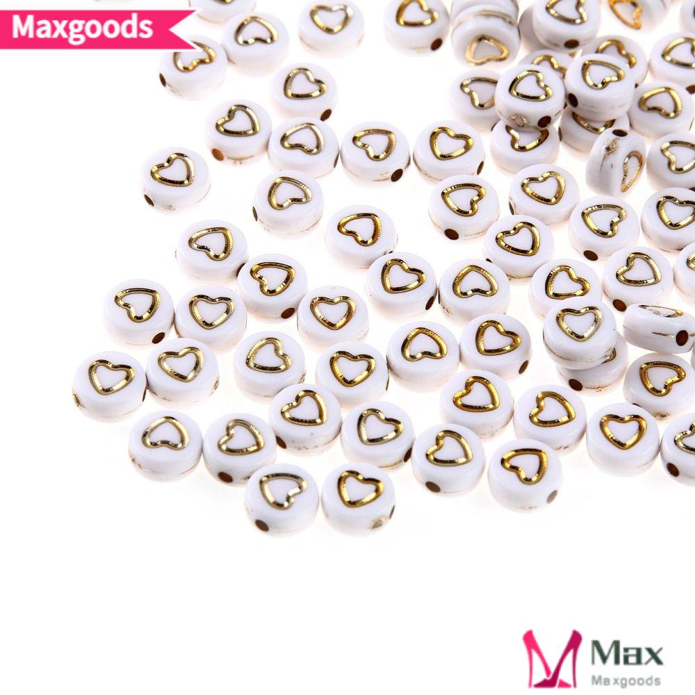 Set 500 Hạt Xỏ Lỗ Màu Trắng Bằng Acrylic Kích Thước 7x4mm Dùng Làm Trang Sức Diy